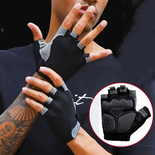 Fingerless Fitness Gloves – Anti-Slip & Breathable
