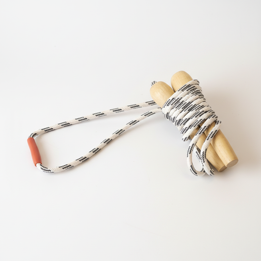Medium-Sized Wooden Handle Jump Rope – Durable Fitness Essential