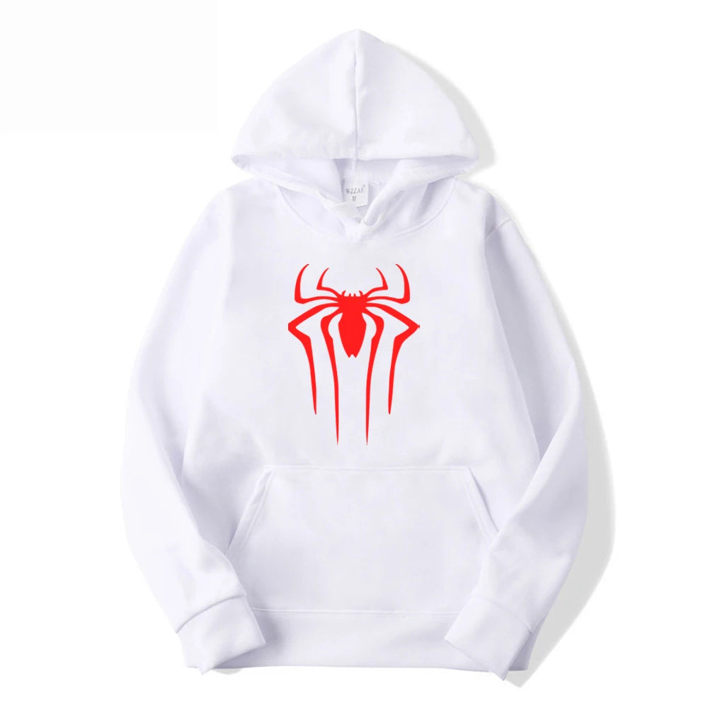 2026 Fashion Men’s Spider Hoodie – Casual Printed Sweatshirt