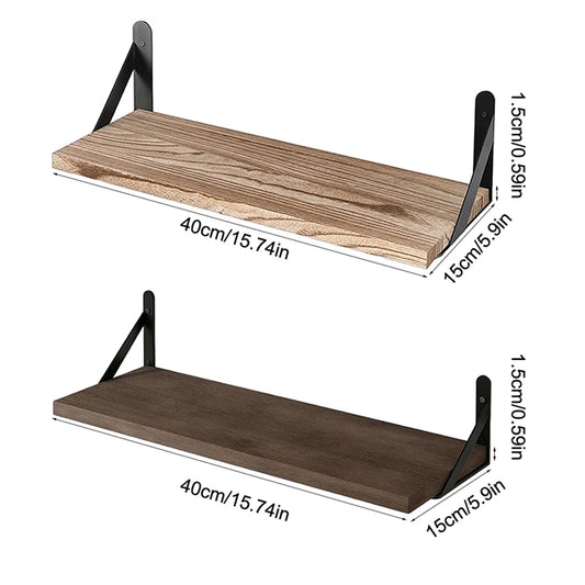 Floating Wood Wall Shelves – Home & Room Storage