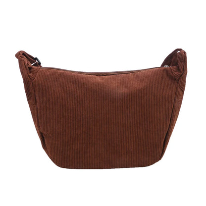Minimalist Corduroy Crossbody Bag for Women