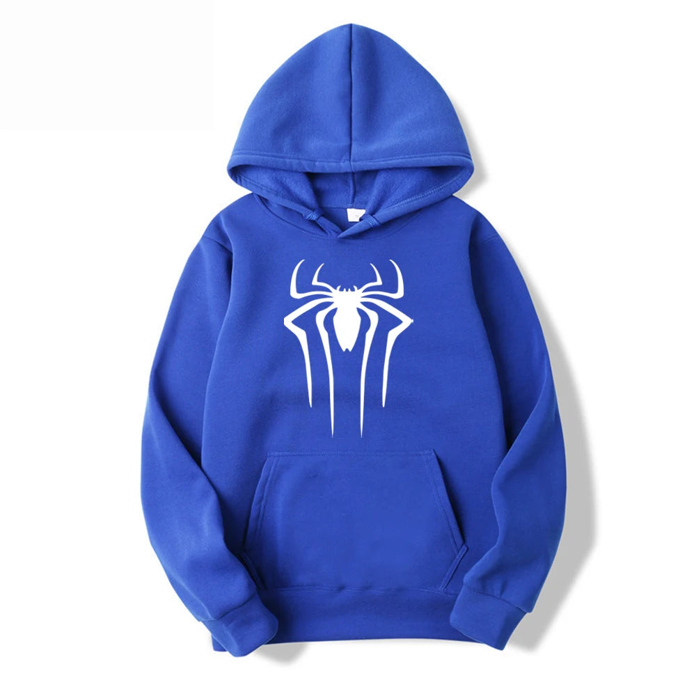 2026 Fashion Men’s Spider Hoodie – Casual Printed Sweatshirt