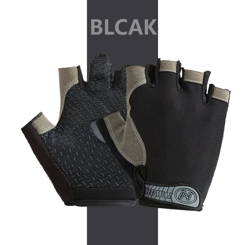 Fingerless Fitness Gloves – Anti-Slip & Breathable