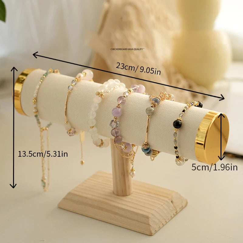 T-Bar Jewelry Stand – Gold Holder for Watches & Bracelets