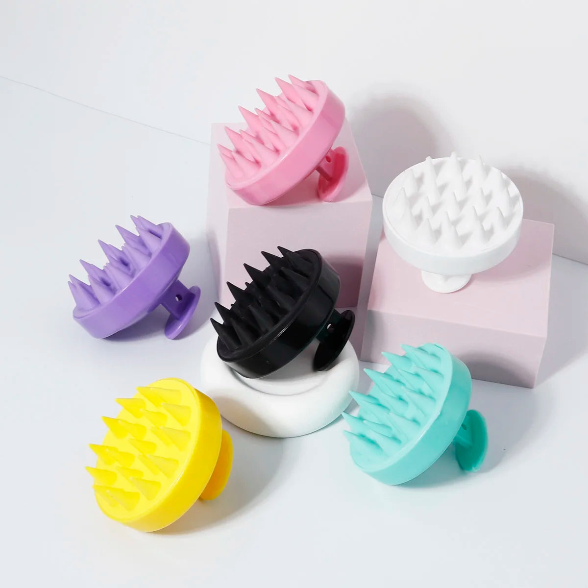 Silicone Scalp Massage Brush – Soft Shampoo & Hair Cleaning Comb