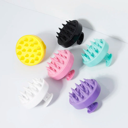 Silicone Scalp Massage Brush – Soft Shampoo & Hair Cleaning Comb