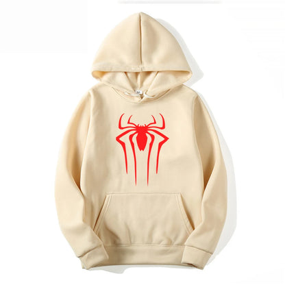 2026 Fashion Men’s Spider Hoodie – Casual Printed Sweatshirt