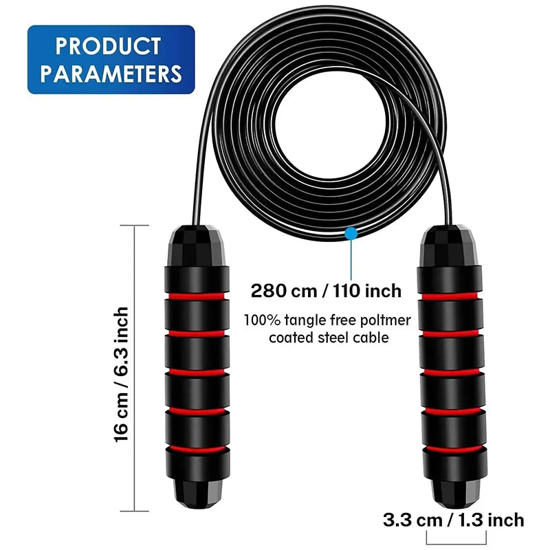 1PCS Steel Jump Rope – Home Workout