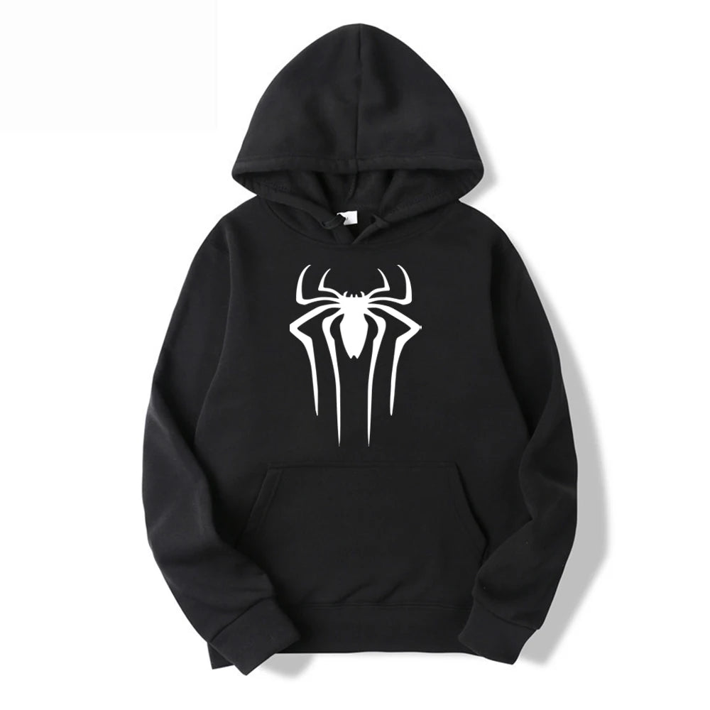 2026 Fashion Men’s Spider Hoodie – Casual Printed Sweatshirt