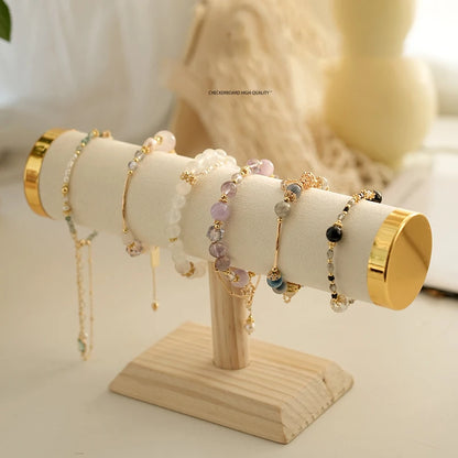 T-Bar Jewelry Stand – Gold Holder for Watches & Bracelets