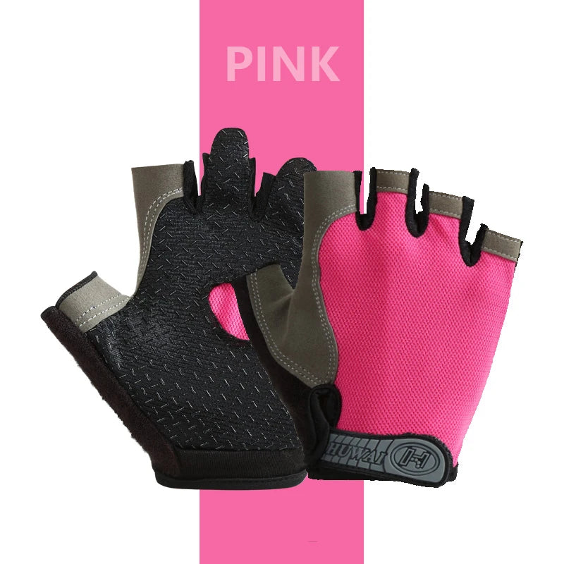 Fingerless Fitness Gloves – Anti-Slip & Breathable
