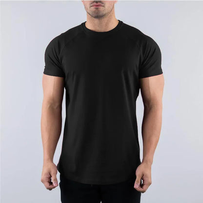 Men’s Summer Skinny T-Shirt – Short Sleeve Gym & Casual Tee