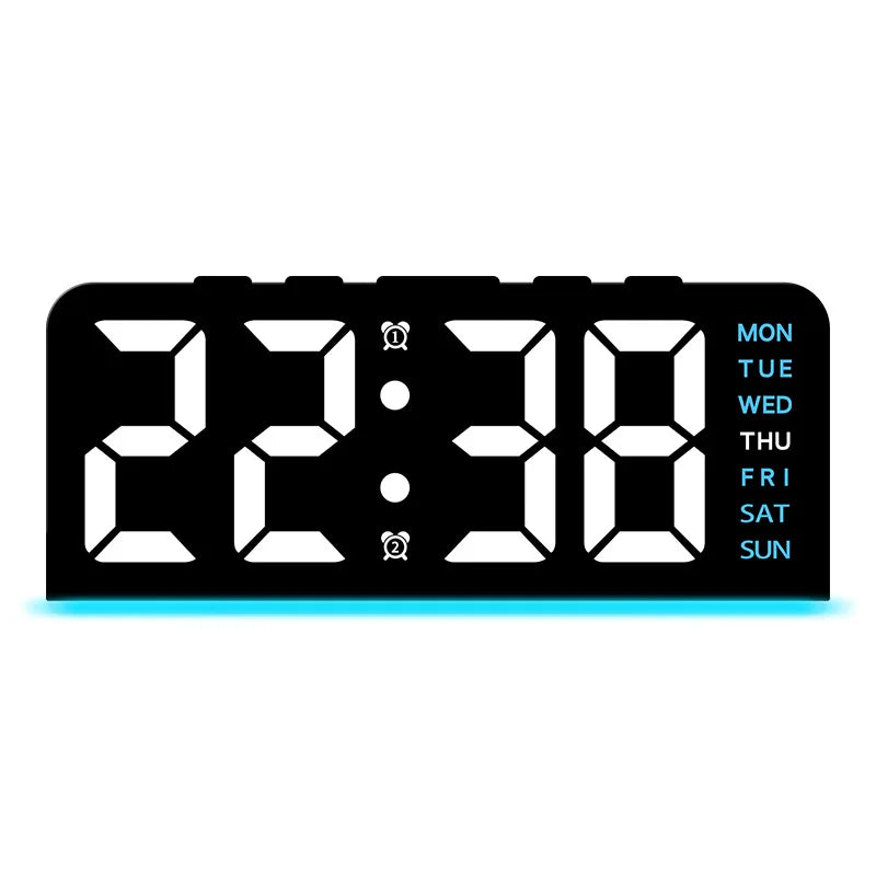 Digital LED Alarm Clock – Dual Alarms, Date & Night Light