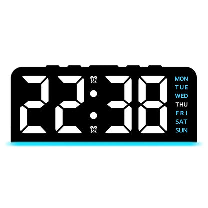 Digital LED Alarm Clock – Dual Alarms, Date & Night Light