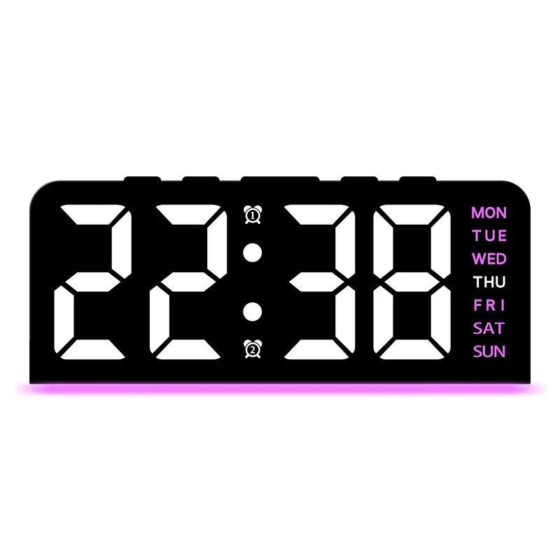 Digital LED Alarm Clock – Dual Alarms, Date & Night Light