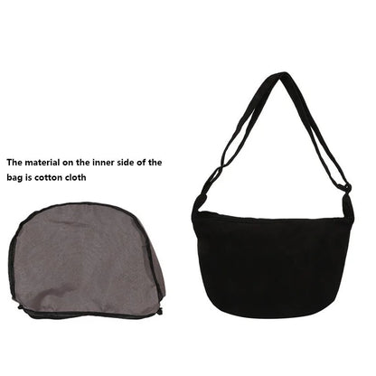 Minimalist Corduroy Crossbody Bag for Women