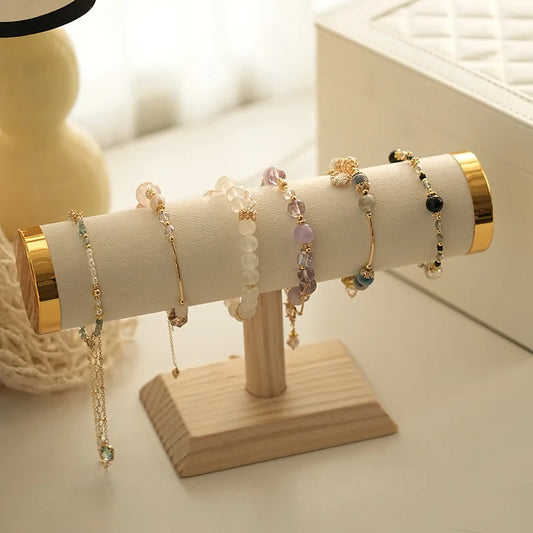T-Bar Jewelry Stand – Gold Holder for Watches & Bracelets