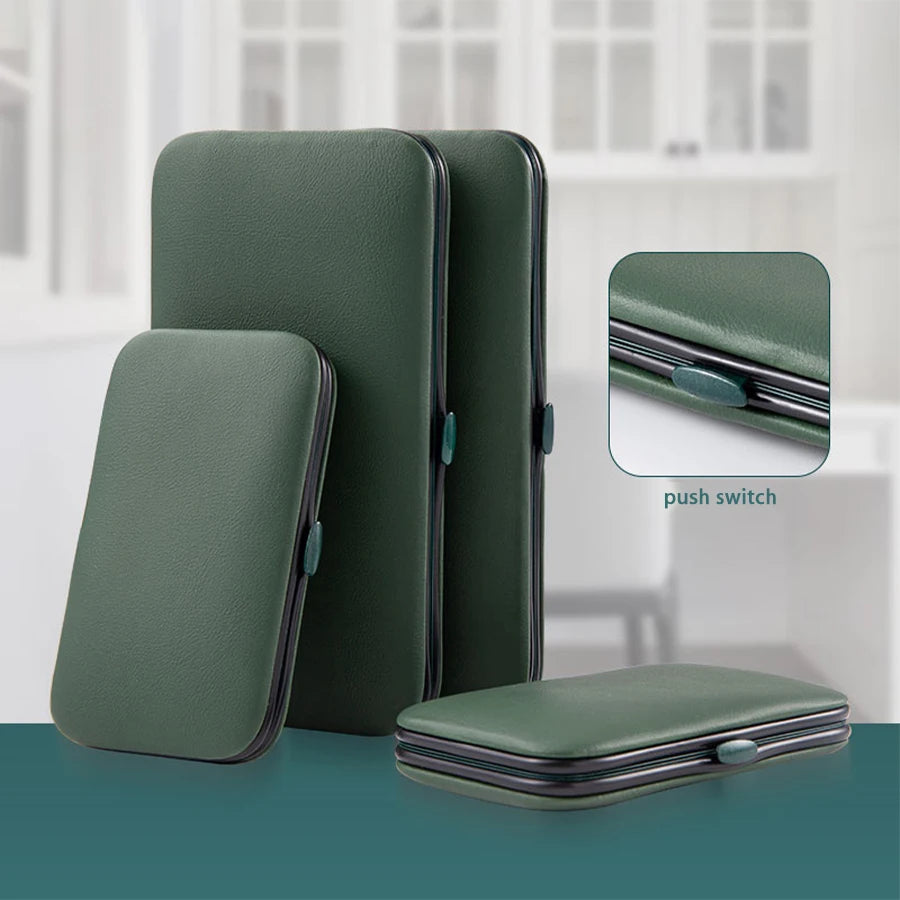 Green 6–18pcs Manicure Set – Professional Nail & Foot Care Tools