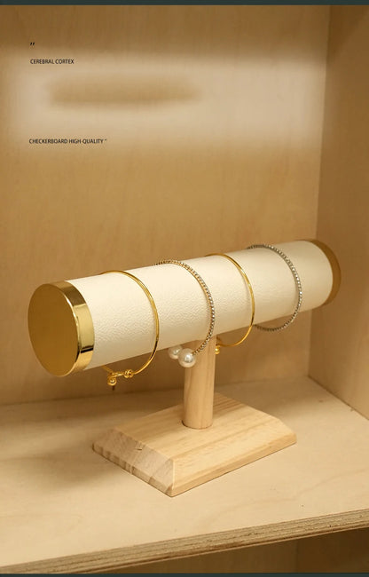 T-Bar Jewelry Stand – Gold Holder for Watches & Bracelets