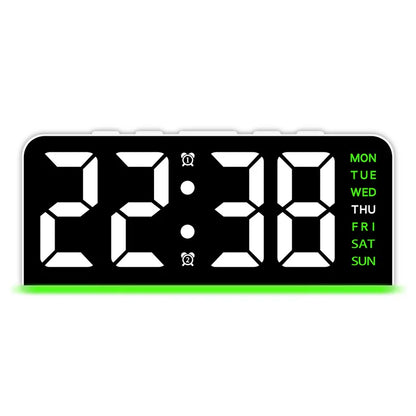 Digital LED Alarm Clock – Dual Alarms, Date & Night Light