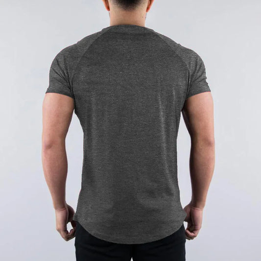 Men’s Summer Skinny T-Shirt – Short Sleeve Gym & Casual Tee