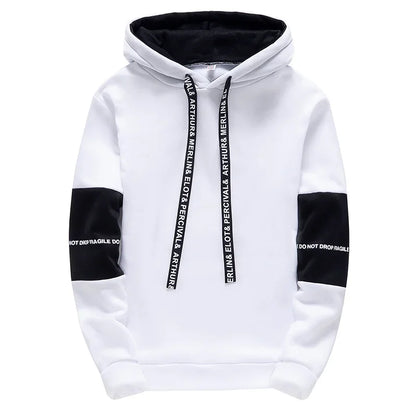 Men's Casual Printed Hoodie Long Sleeve Pullover Sweatshirt