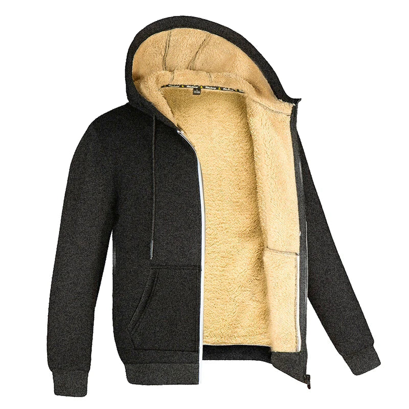 Winter Lambswool Fleece Hoodie – Warm & Casual