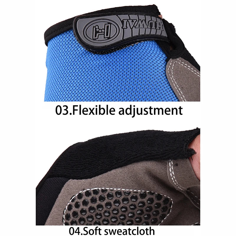 Fingerless Fitness Gloves – Anti-Slip & Breathable