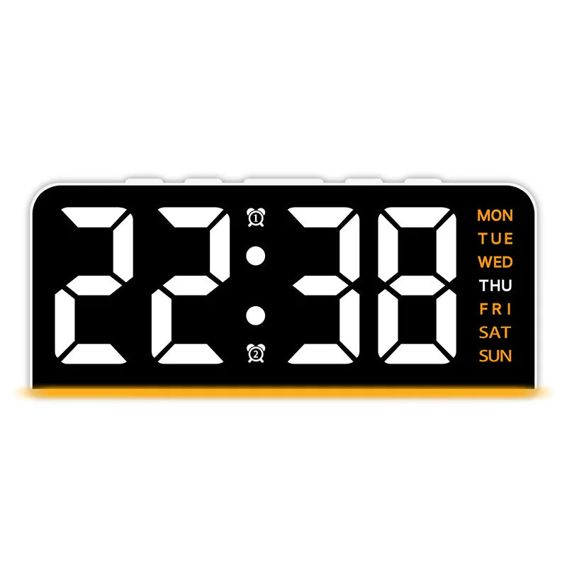 Digital LED Alarm Clock – Dual Alarms, Date & Night Light