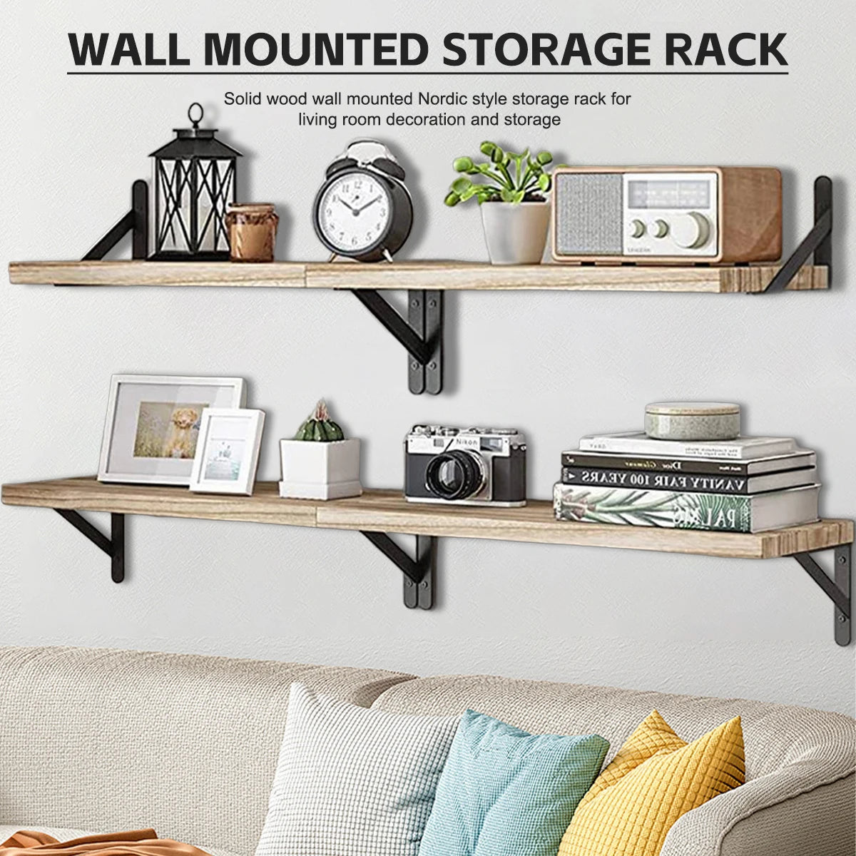 Floating Wood Wall Shelves – Home & Room Storage