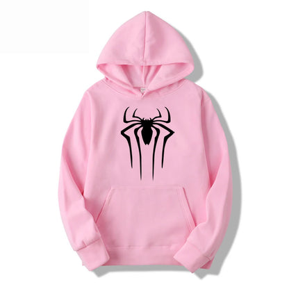 2026 Fashion Men’s Spider Hoodie – Casual Printed Sweatshirt