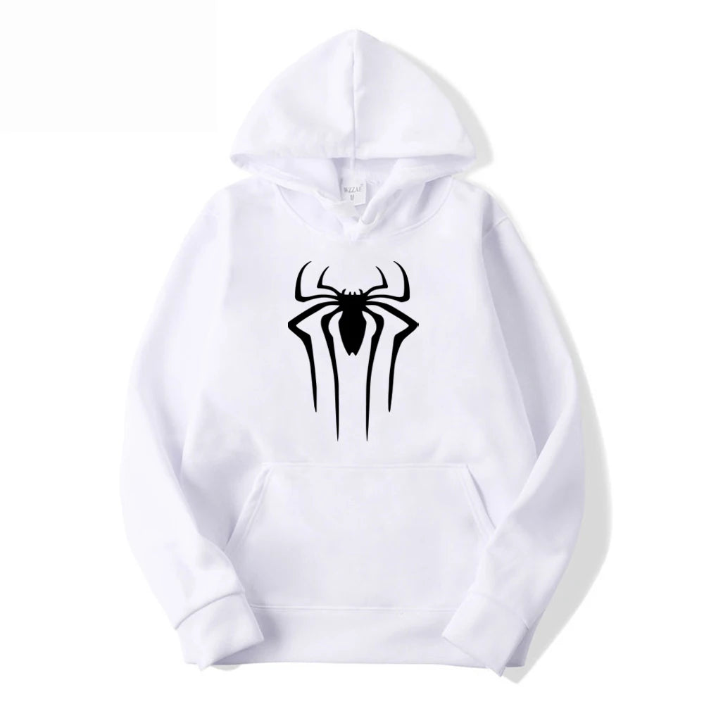 2026 Fashion Men’s Spider Hoodie – Casual Printed Sweatshirt