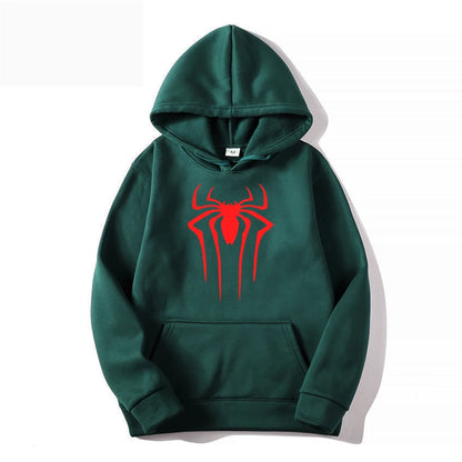 2026 Fashion Men’s Spider Hoodie – Casual Printed Sweatshirt