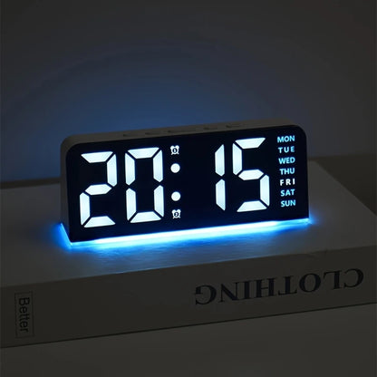 Digital LED Alarm Clock – Dual Alarms, Date & Night Light