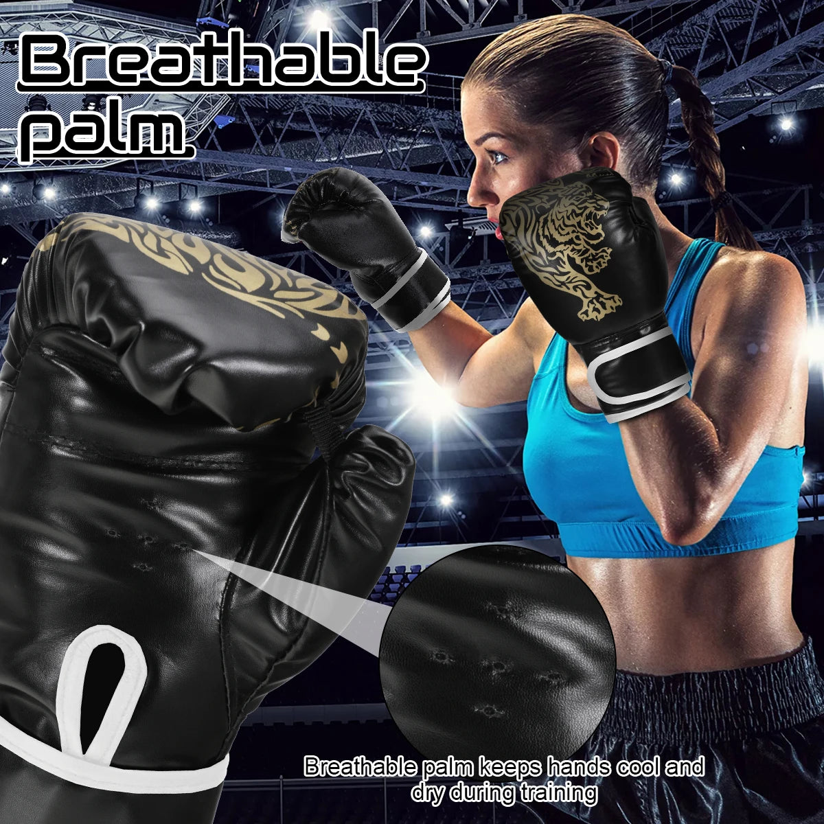 Boxing Gloves – PU Leather for Gym & Kickboxing