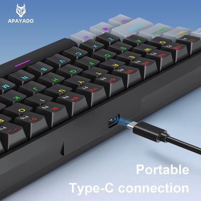 K61 Wired Mechanical Keyboard – RGB, Gaming & Office