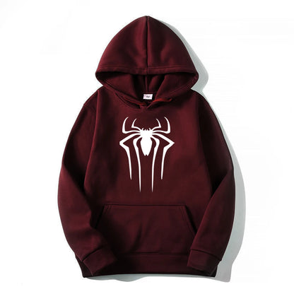 2026 Fashion Men’s Spider Hoodie – Casual Printed Sweatshirt