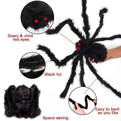 Giant Black Spider – Halloween Party & Haunted House Decoration