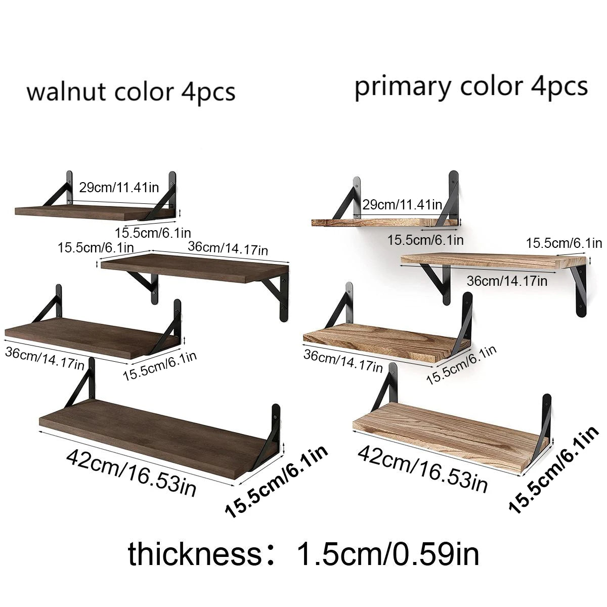 Floating Wood Wall Shelves – Home & Room Storage