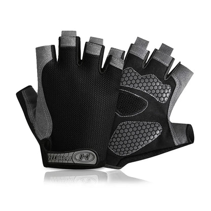 Fingerless Fitness Gloves – Anti-Slip & Breathable