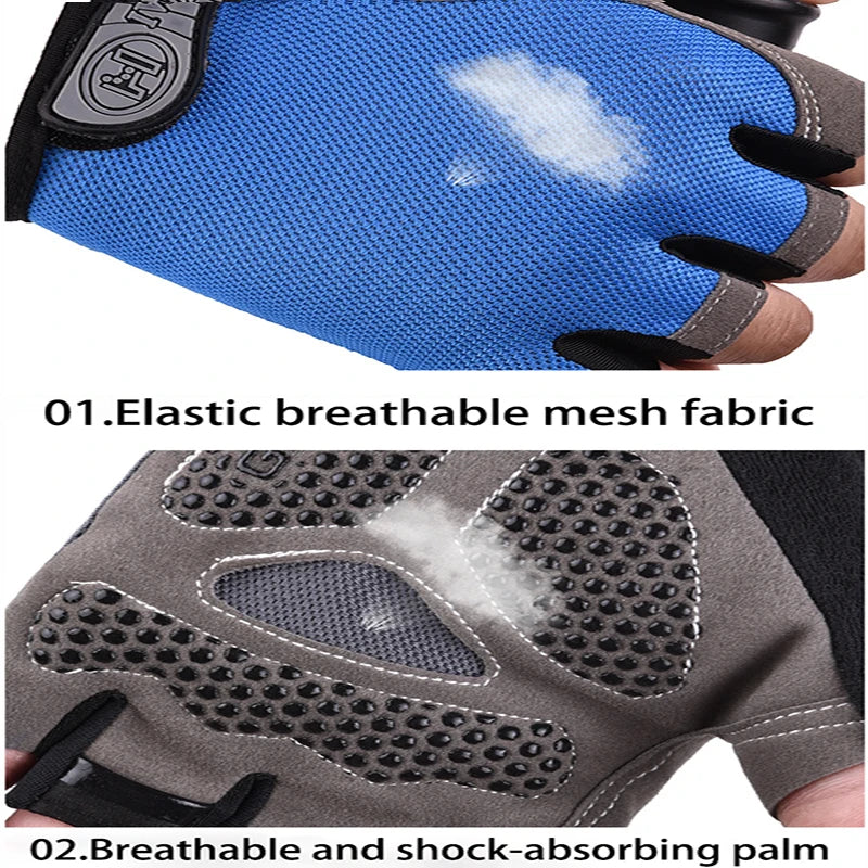 Fingerless Fitness Gloves – Anti-Slip & Breathable