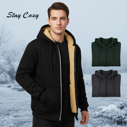 Winter Lambswool Fleece Hoodie – Warm & Casual