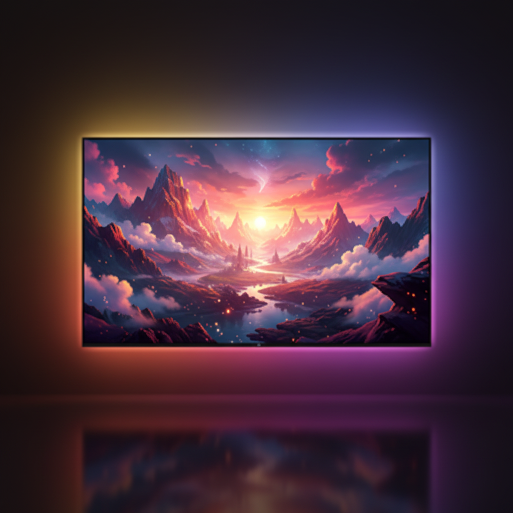 RGBIC LED Strip Light for PC & TV – App Control, Music Sync, Smart Gaming Light