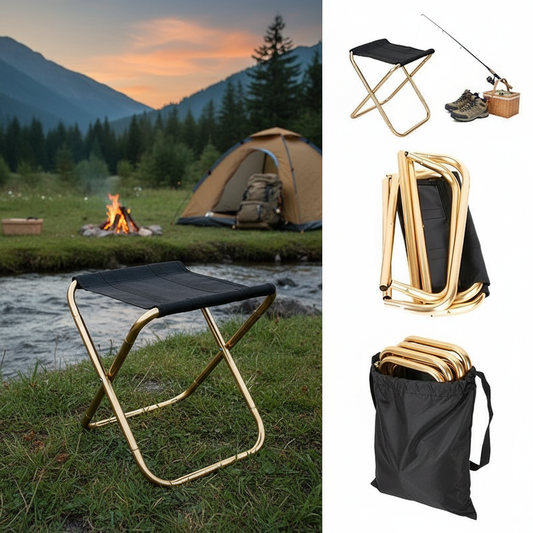 Golden Folding Outdoor Chair
